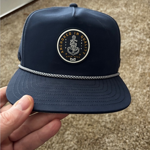 Melin XL Navy Blue Cap with Anchor Logo - Picture 1 of 3